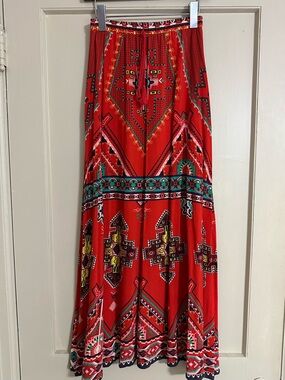 Chelsea & Violet Colorful Print Maxi Skirt